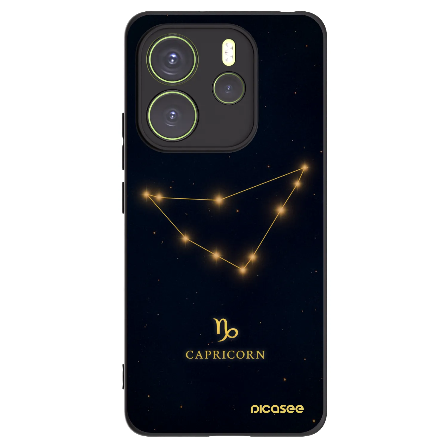 Picasee husă neagră din silicon pentru Xiaomi Redmi Note 14 4G - CAPRICORN