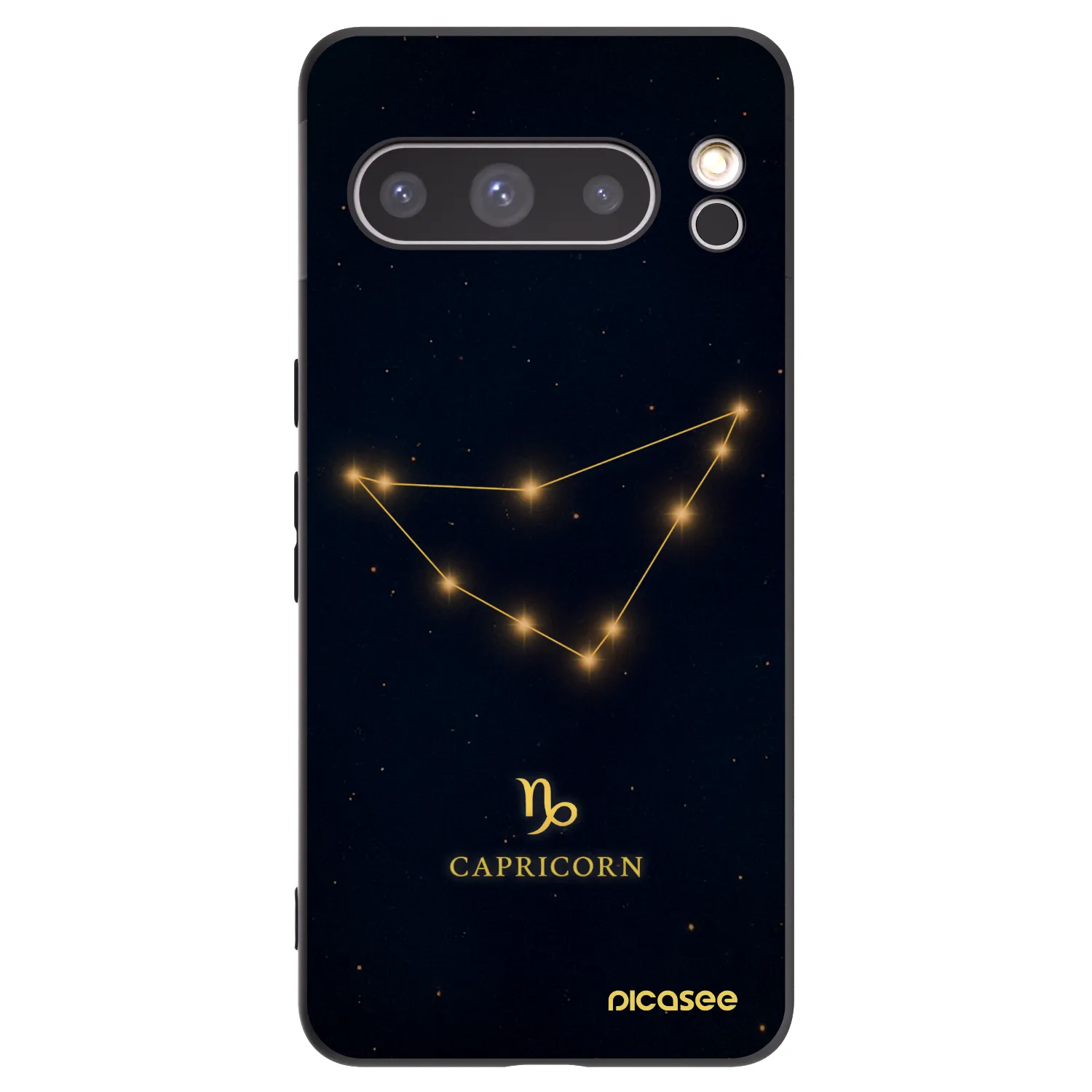 Picasee husă neagră din silicon pentru Google Pixel 8 Pro - CAPRICORN