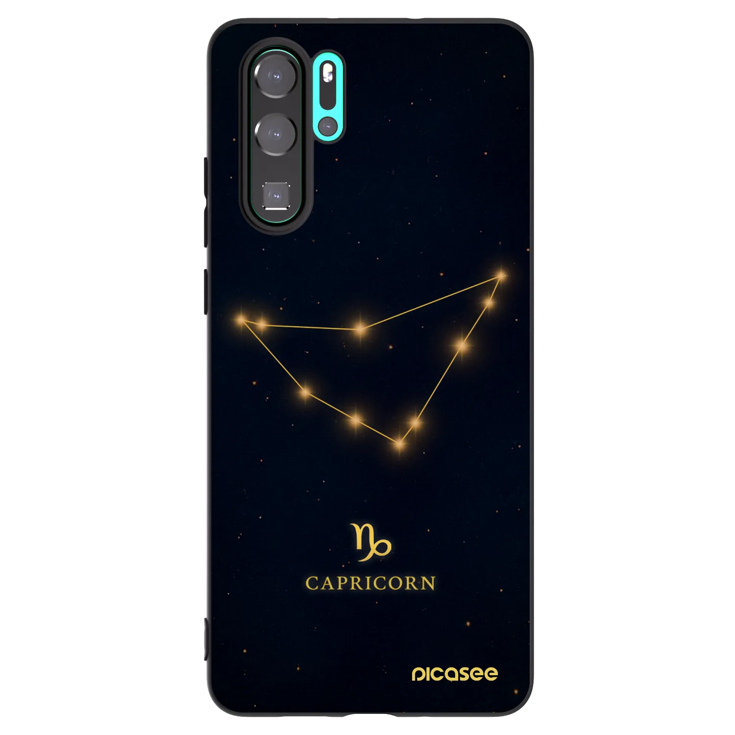 Picasee husă neagră din silicon pentru Huawei P30 Pro - CAPRICORN