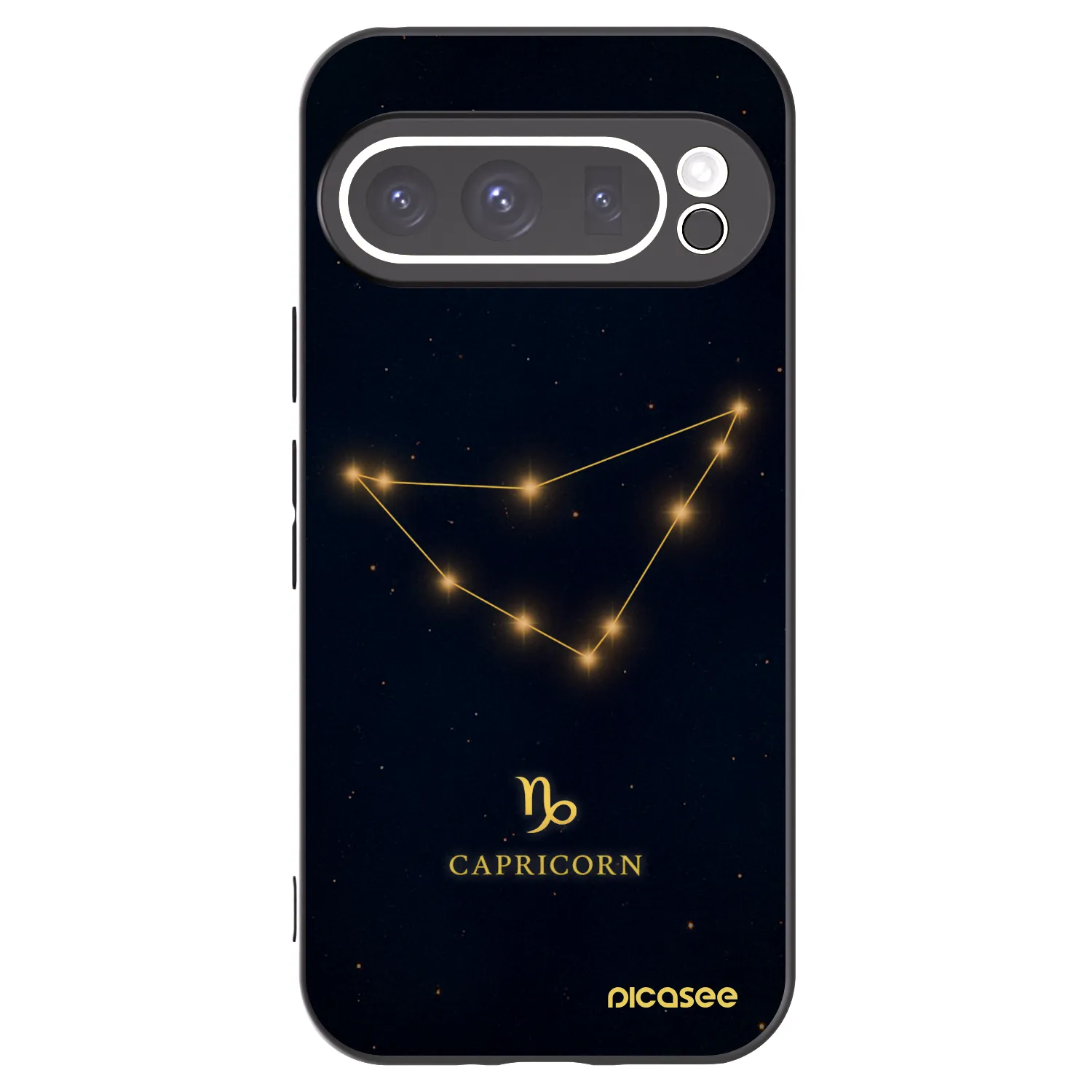 Picasee husă neagră din silicon pentru Google Pixel 9 Pro - CAPRICORN