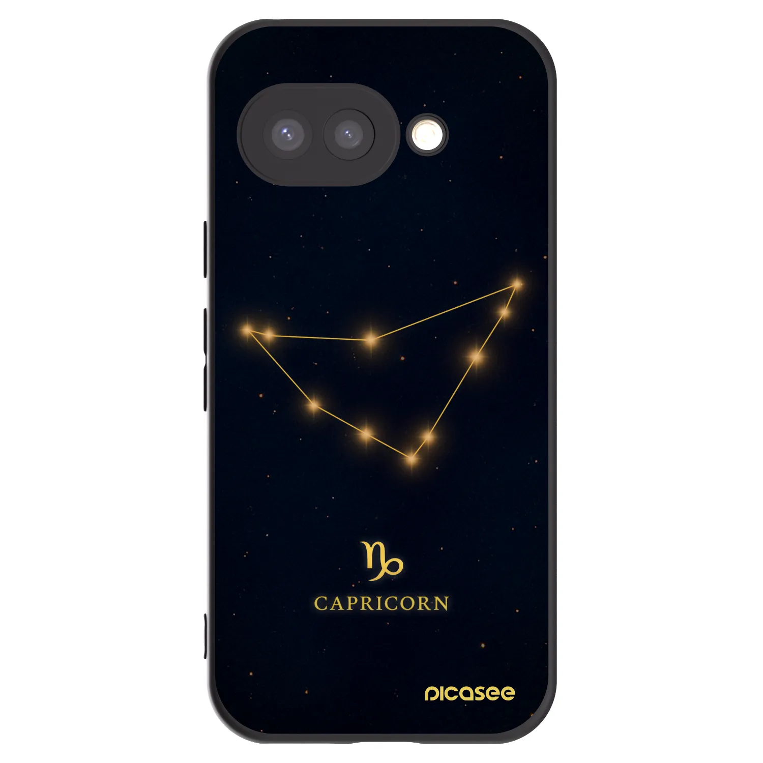 Picasee husă neagră din silicon pentru Google Pixel 9a - CAPRICORN