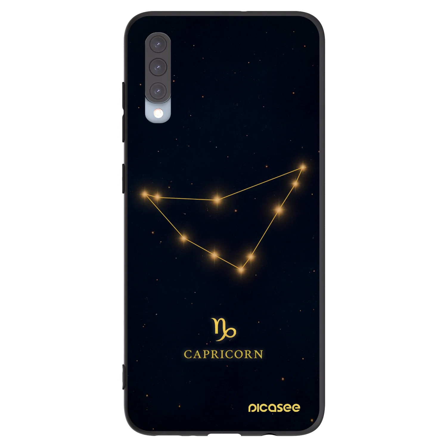 Picasee husă neagră din silicon pentru Samsung Galaxy A70 A705F - CAPRICORN
