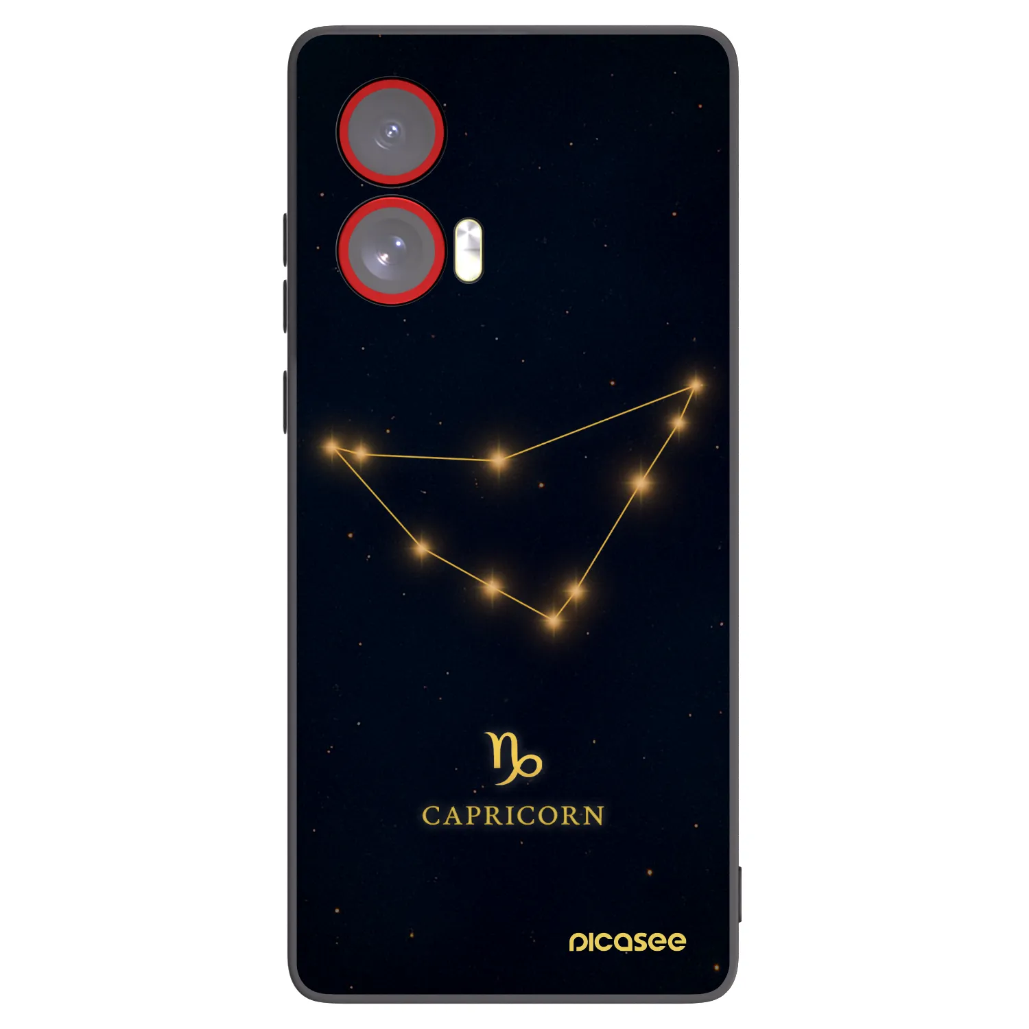 Picasee husă neagră din silicon pentru Motorola Edge 50 Fusion - CAPRICORN