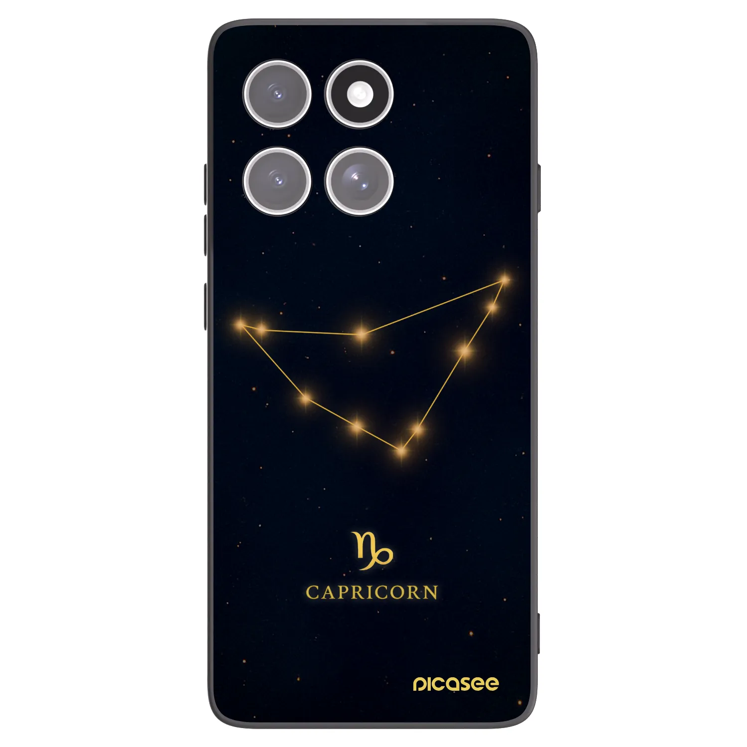 Picasee husă neagră din silicon pentru Motorola Edge 60 Fusion - CAPRICORN