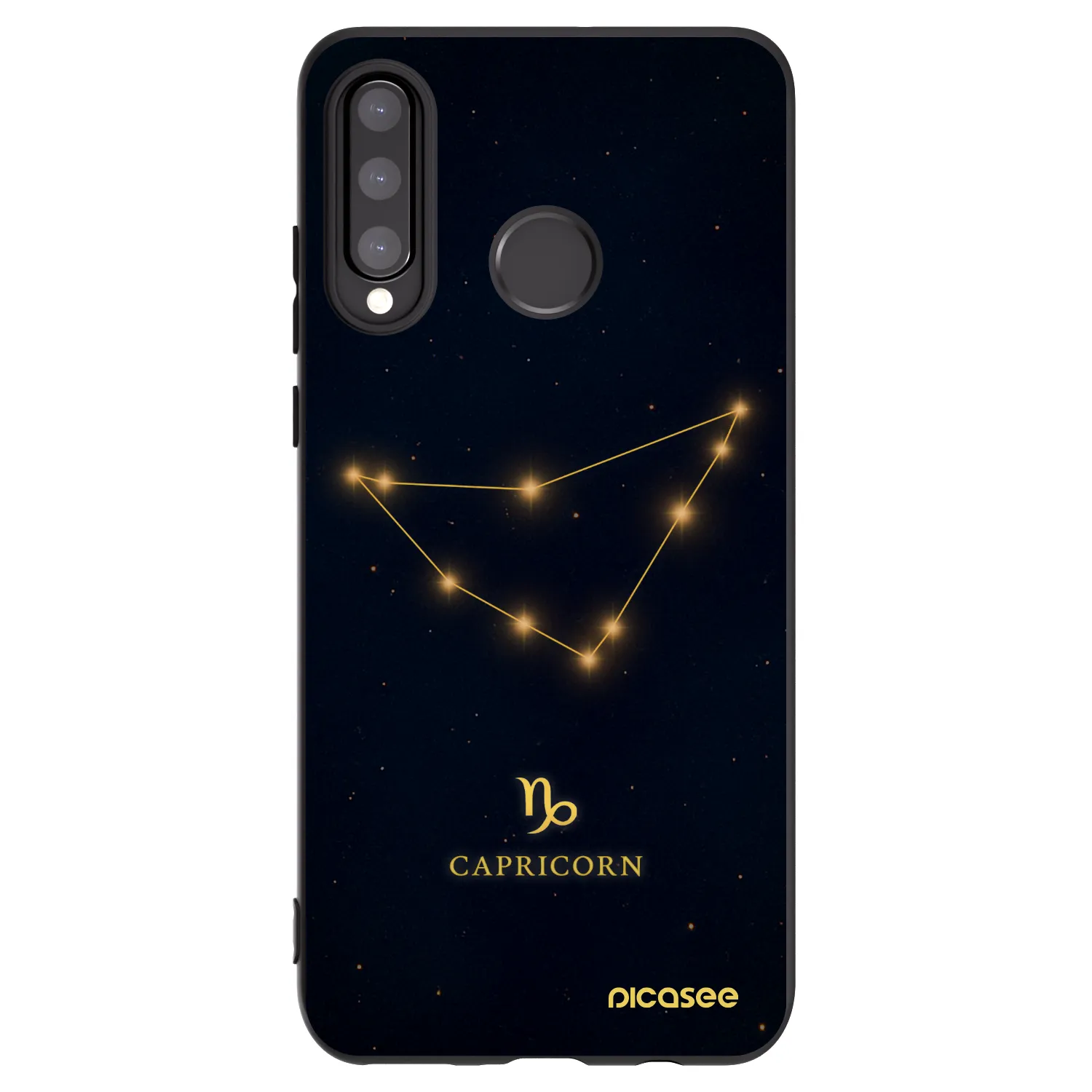 Picasee husă neagră din silicon pentru Huawei P30 Lite - CAPRICORN