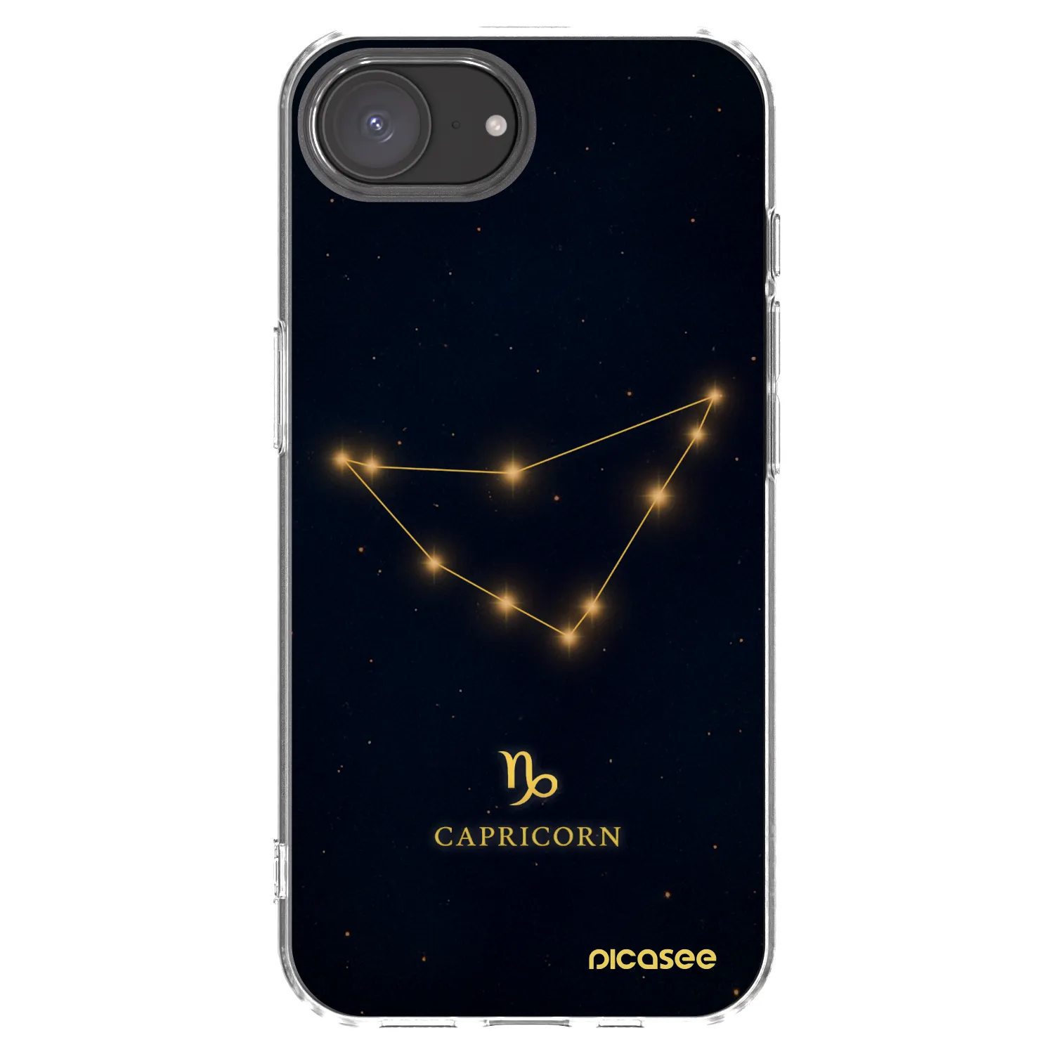 Picasee husă transparentă din silicon pentru Apple iPhone 17e - CAPRICORN