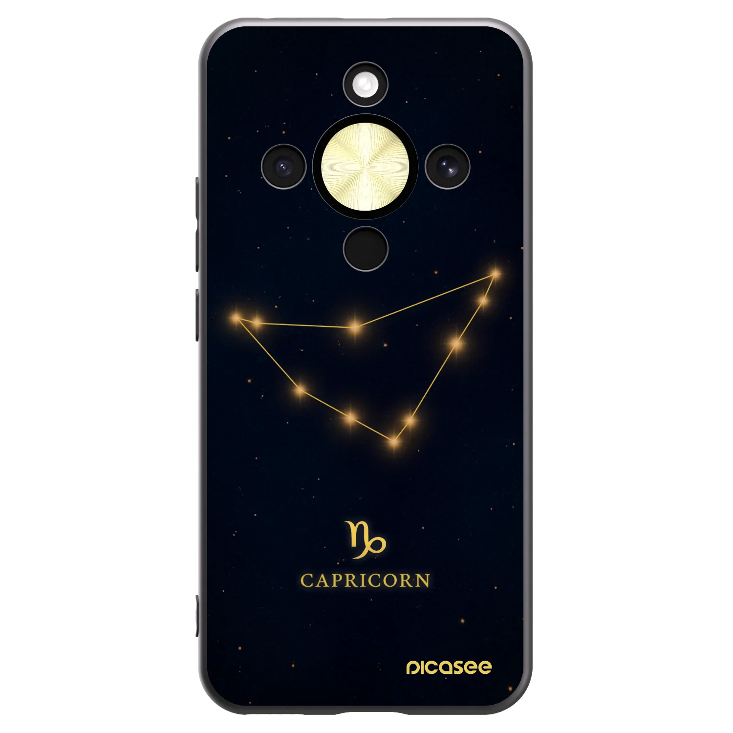 Picasee husă neagră din silicon pentru Honor Magic8 Lite 5G - CAPRICORN