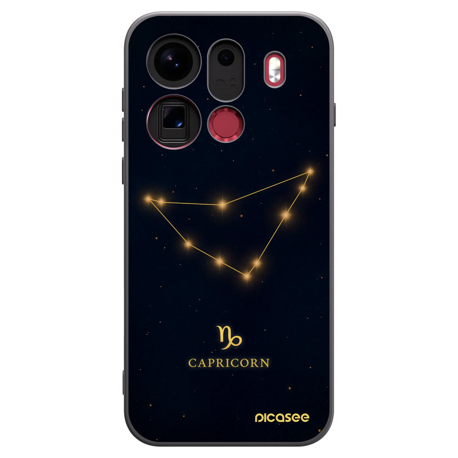 Picasee husă neagră din silicon pentru OPPO Find X9 Pro - CAPRICORN