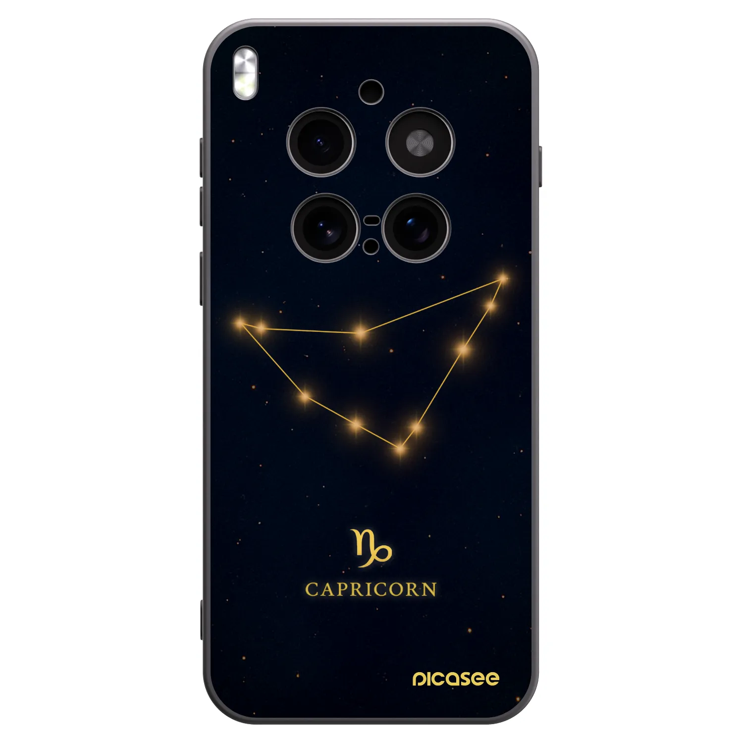 Picasee husă neagră din silicon pentru Vivo X300 Pro - CAPRICORN