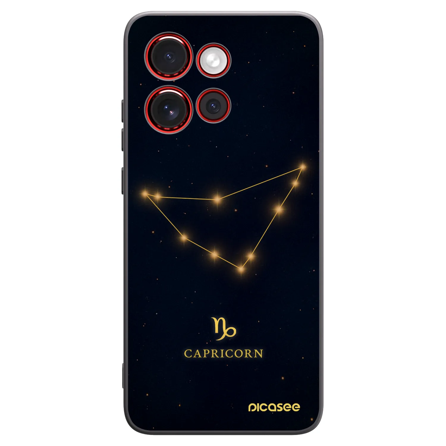 Picasee husă neagră din silicon pentru Motorola Edge 60 Neo 5G - CAPRICORN