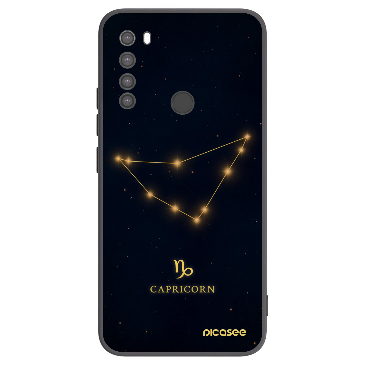 Picasee husă neagră din silicon pentru Xiaomi Redmi Note 8 - CAPRICORN