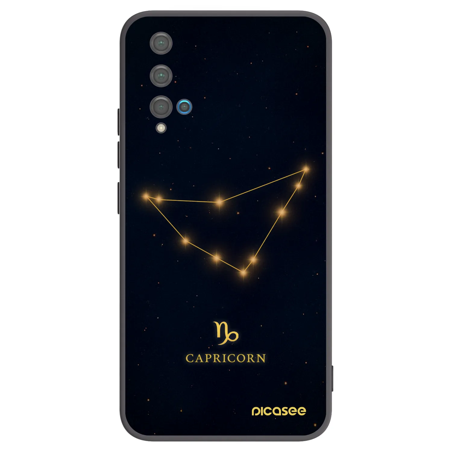 Picasee husă neagră din silicon pentru Huawei Nova 5T - CAPRICORN