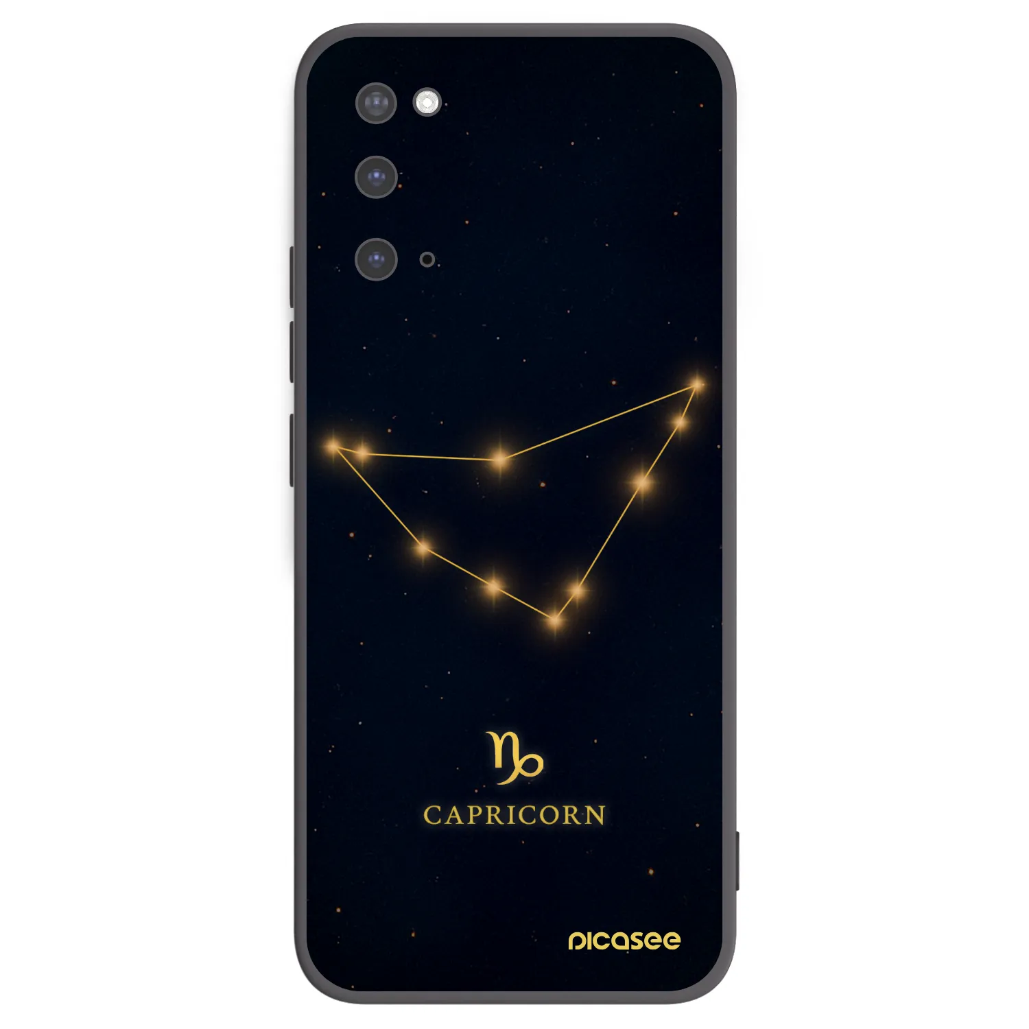 Picasee husă neagră din silicon pentru Samsung Galaxy S20 G980F - CAPRICORN