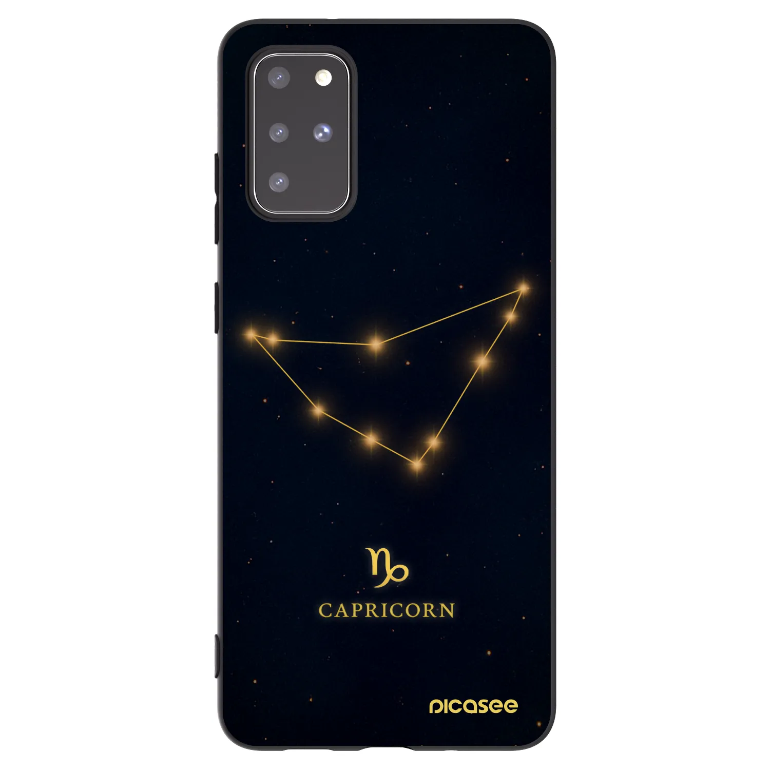 Picasee husă neagră din silicon pentru Samsung Galaxy S20+ G985F - CAPRICORN