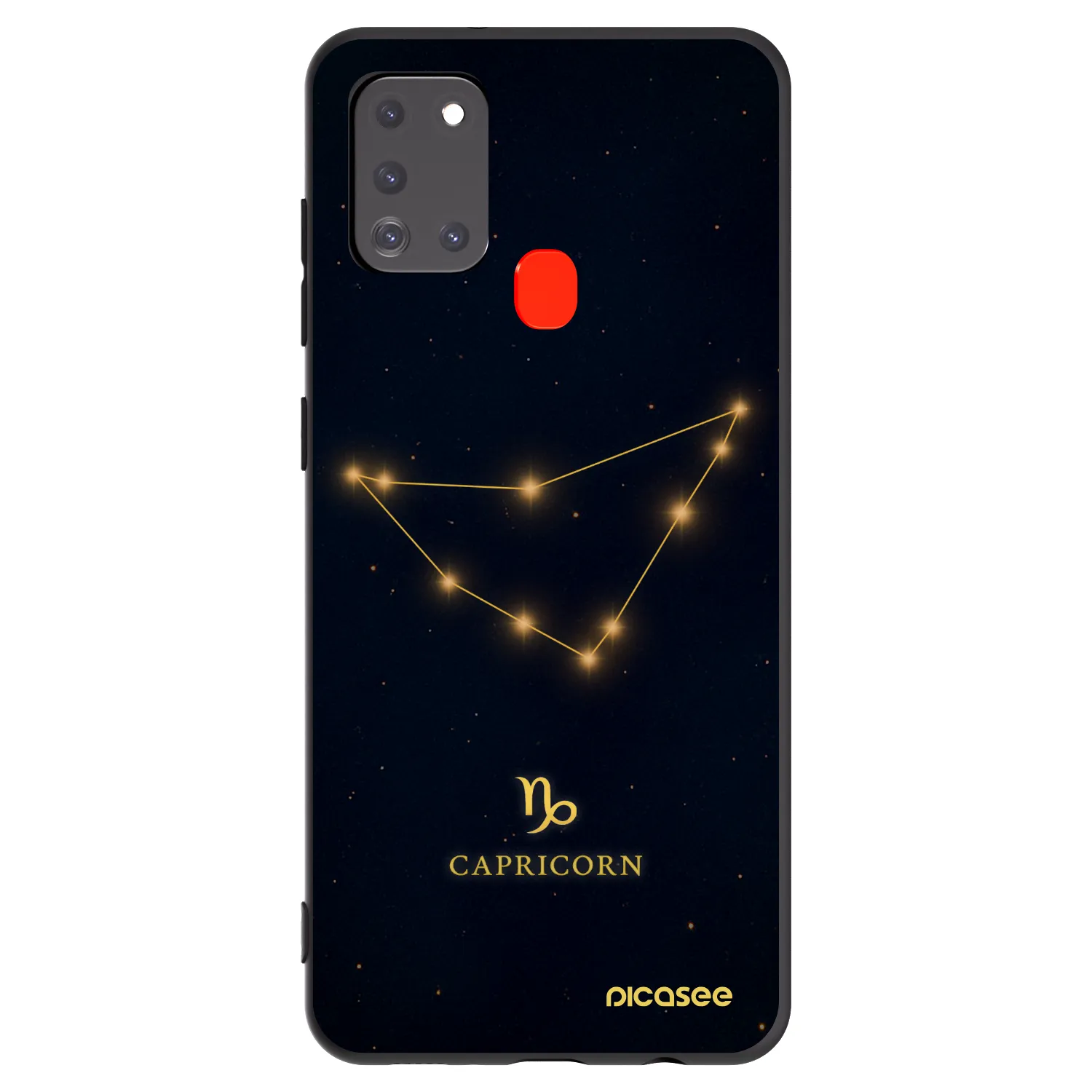 Picasee husă neagră din silicon pentru Samsung Galaxy A21s - CAPRICORN