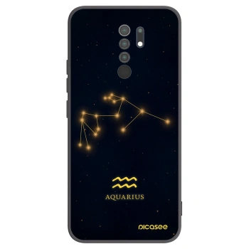Picasee husă neagră din silicon pentru Xiaomi Redmi 9 - AQUARIUS