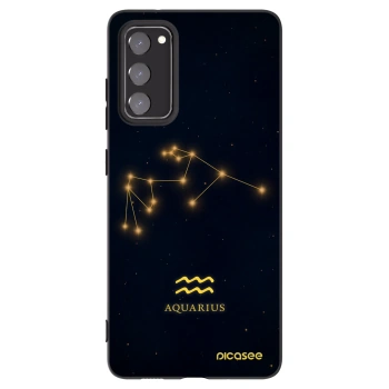 Picasee husă neagră din silicon pentru Samsung Galaxy S20 FE - AQUARIUS