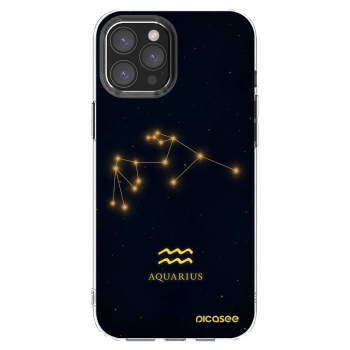 Picasee husă transparentă din silicon pentru Apple iPhone 12 Pro Max - AQUARIUS