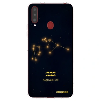 Picasee husă transparentă din silicon pentru Samsung Galaxy A20s - AQUARIUS