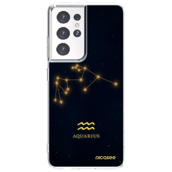 Picasee husă transparentă din silicon pentru Samsung Galaxy S21 Ultra 5G G998B - AQUARIUS
