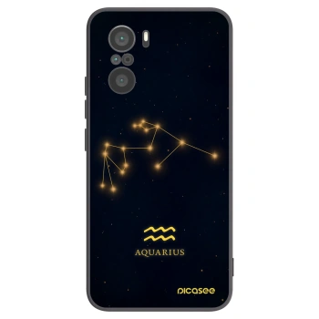 Picasee husă neagră din silicon pentru Xiaomi Poco F3 - AQUARIUS
