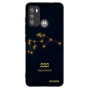 Picasee husă neagră din silicon pentru Motorola Moto G60 - AQUARIUS