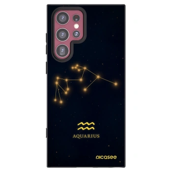 Picasee husă neagră din silicon pentru Samsung Galaxy S22 Ultra 5G - AQUARIUS
