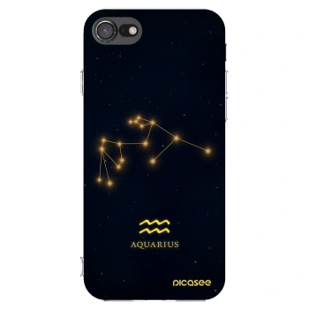 Picasee husă transparentă din silicon pentru Apple iPhone SE 2022 - AQUARIUS