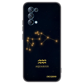 Picasee husă neagră din silicon pentru OPPO Reno 5 5G - AQUARIUS