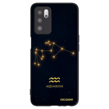 Picasee husă neagră din silicon pentru OPPO A16s - AQUARIUS