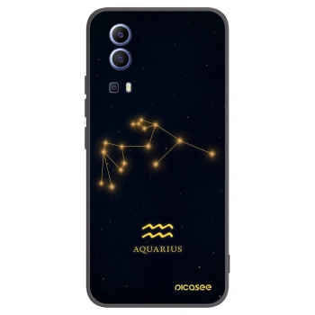 Picasee husă neagră din silicon pentru Vivo Y52 5G - AQUARIUS