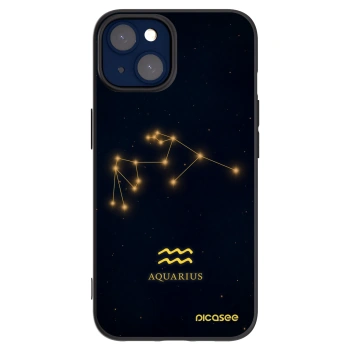 Picasee husă neagră din silicon pentru Apple iPhone 14 - AQUARIUS