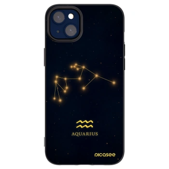 Picasee husă neagră din silicon pentru Apple iPhone 14 Plus - AQUARIUS