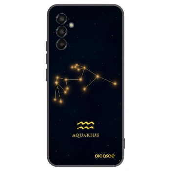 Picasee husă neagră din silicon pentru Samsung Galaxy M13 M135F - AQUARIUS