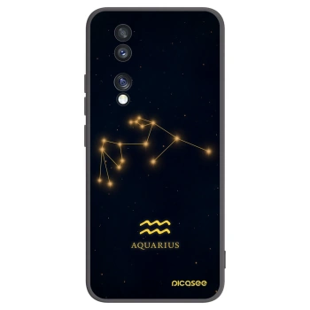 Picasee husă neagră din silicon pentru Honor 70 - AQUARIUS
