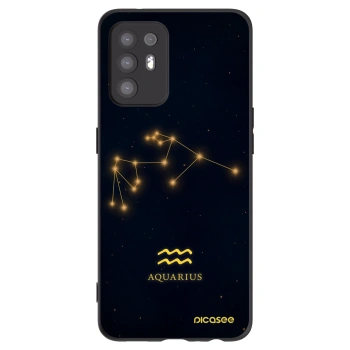 Picasee husă neagră din silicon pentru OPPO A94 5G - AQUARIUS