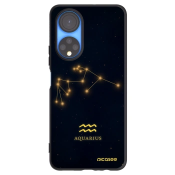 Picasee husă neagră din silicon pentru Honor X7 - AQUARIUS