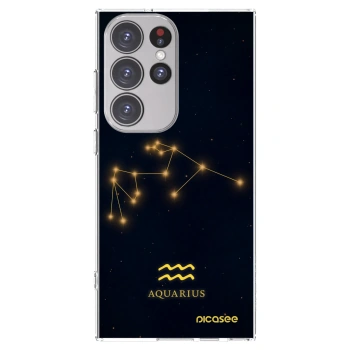Picasee husă transparentă din silicon pentru Samsung Galaxy S23 Ultra 5G - AQUARIUS