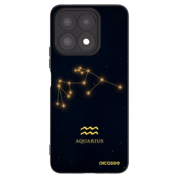 Picasee husă neagră din silicon pentru Honor X8a - AQUARIUS