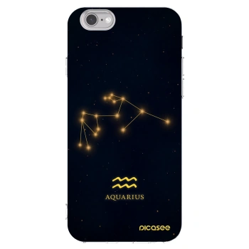 Picasee husă transparentă din silicon pentru Apple iPhone 6/6S - AQUARIUS