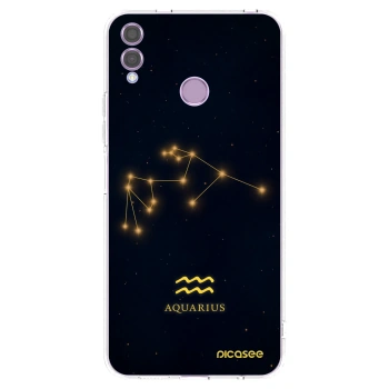 Picasee husă transparentă din silicon pentru Honor 8X - AQUARIUS