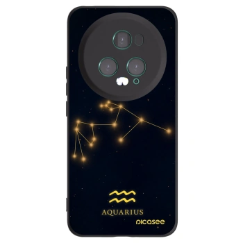 Picasee husă neagră din silicon pentru Honor Magic5 Pro - AQUARIUS