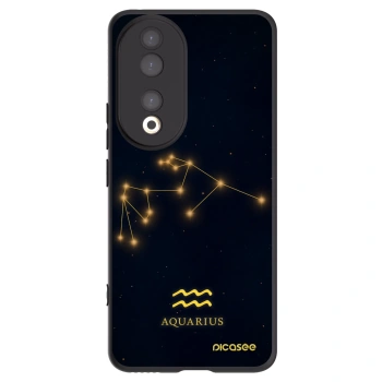 Picasee husă neagră din silicon pentru Honor 90 5G - AQUARIUS