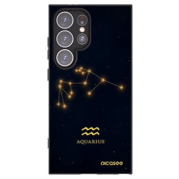 Picasee husă neagră din silicon pentru Samsung Galaxy S24 Ultra S928B 5G - AQUARIUS