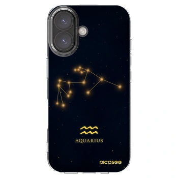 Picasee husă transparentă din silicon pentru Apple iPhone 16 - AQUARIUS