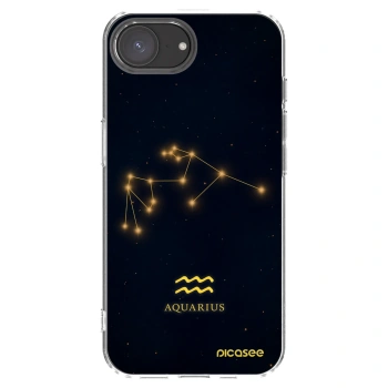 Picasee husă transparentă din silicon pentru Apple iPhone 16e - AQUARIUS