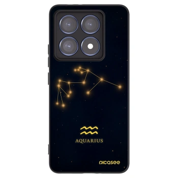 Picasee husă neagră din silicon pentru Xiaomi 14T Pro - AQUARIUS
