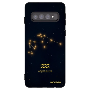 Picasee husă neagră din silicon pentru Samsung Galaxy S10 G973 - AQUARIUS