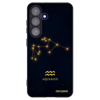 Picasee husă neagră din silicon pentru Samsung Galaxy S25 5G - AQUARIUS