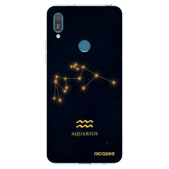 Picasee husă transparentă din silicon pentru Huawei Y7 2019 - AQUARIUS